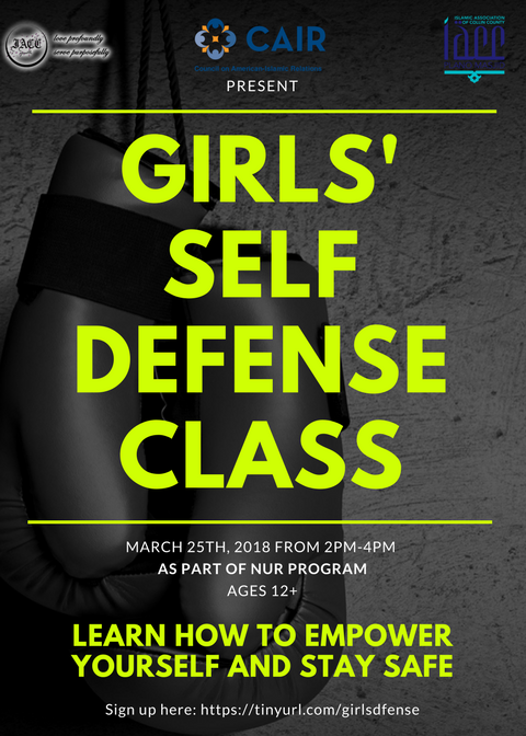 Girls Self Defence Class Plano Masjid