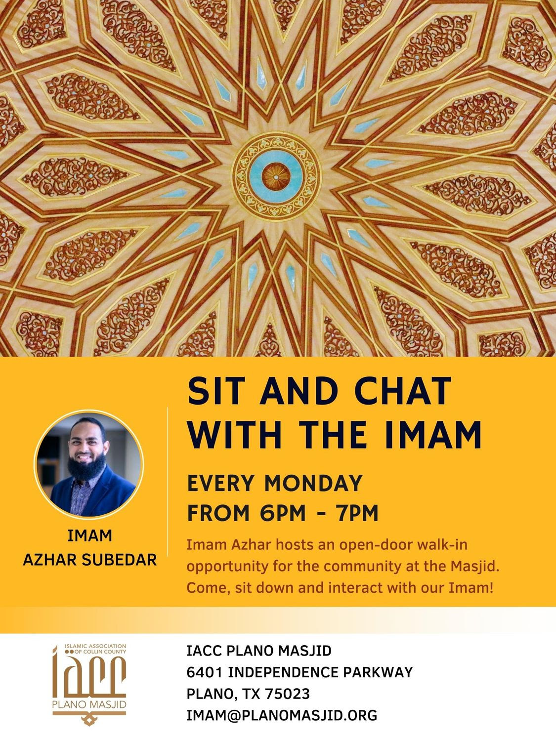 Sit and Chat With The Imam