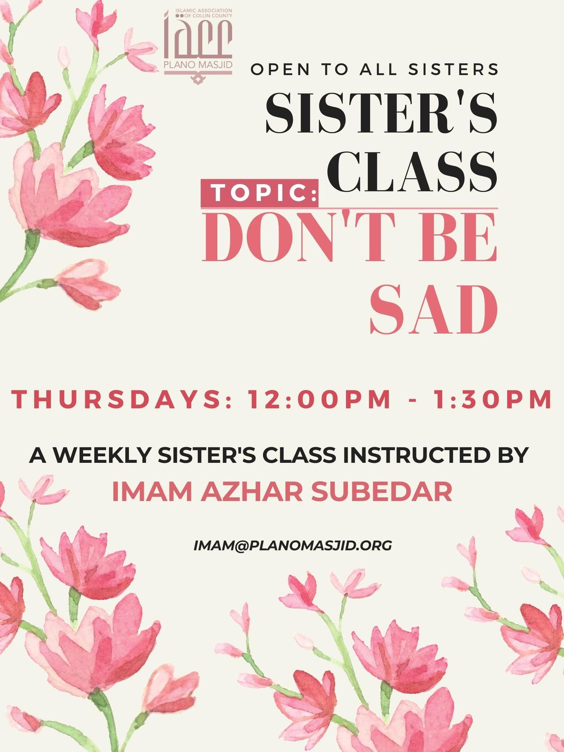 Sisters Class - Don't Be Sad