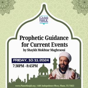 Prophetic Guidance for Current Events