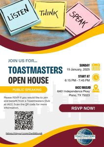 toastmasters open house