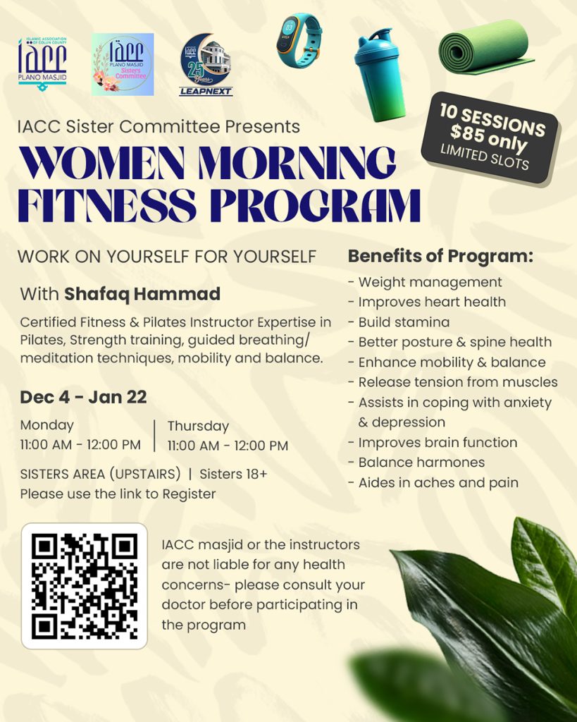 women morning fitness program