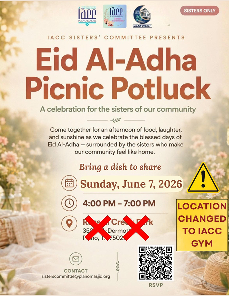 eid al adha picnic potluck-location changed