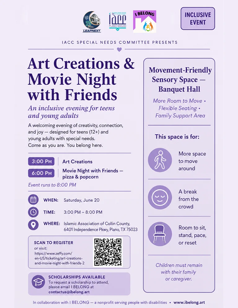 art creations and movie night with friends