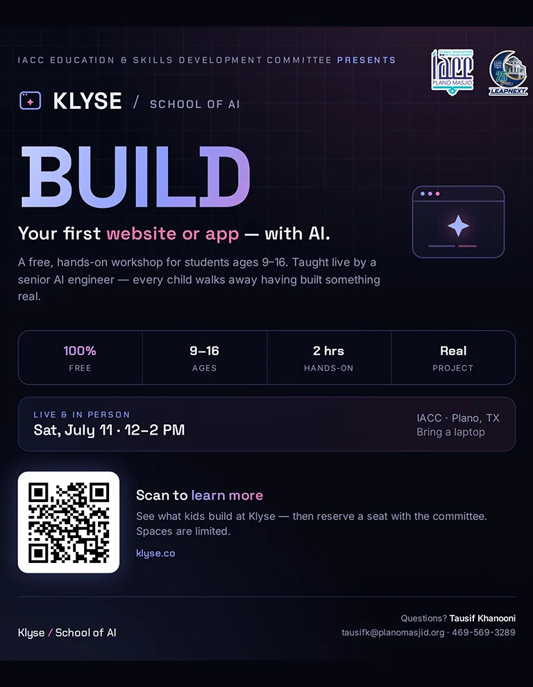 school of ai- build your first website or app