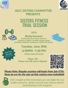 sisters fitness trial session
