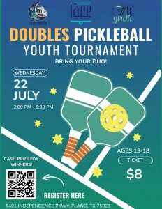 doubles pickleball youth tournament