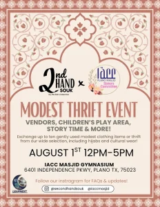 modest thrift event