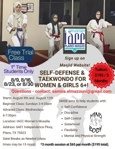 self defense and takewondo for women and girls