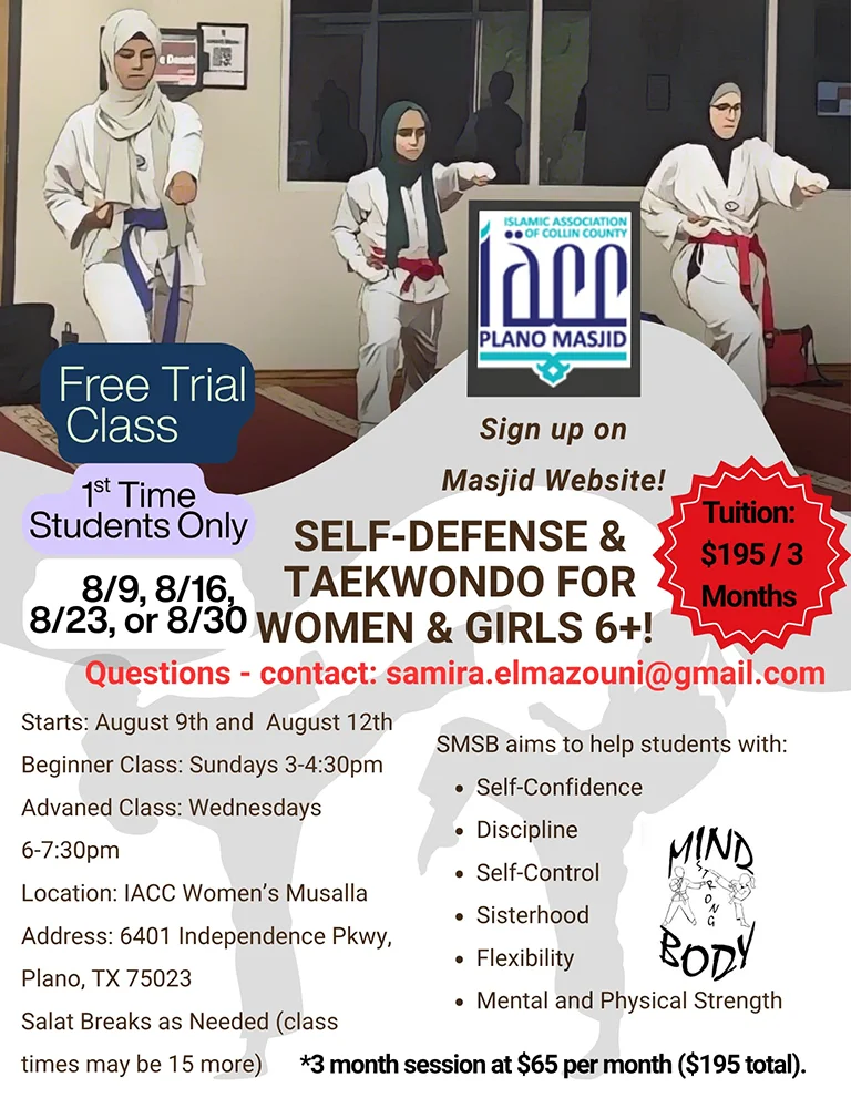 self defense and takewondo for women and girls