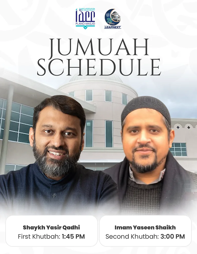 jumuah schedule 8-28-26