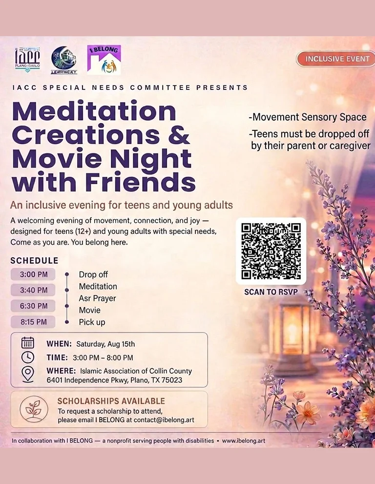 meditation creations and movie night with friends