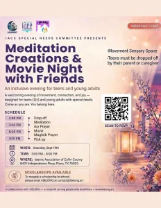 meditation creations and movie night with friends