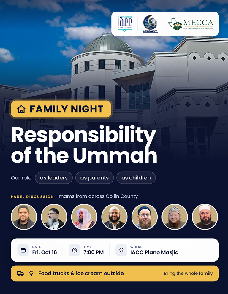 Family night- responsibility of the ummah